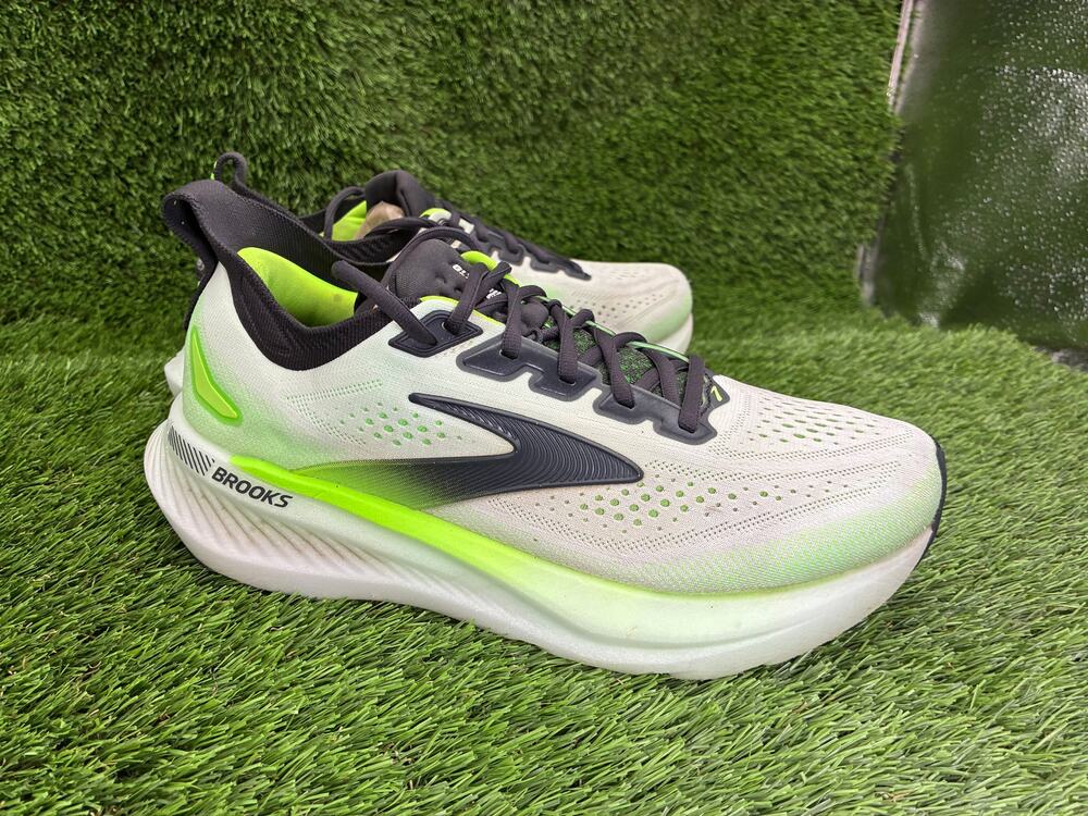 Brooks Glycerin GTS 23 1105031D154 Athletic Shoes Men 8D White Knit Road Running